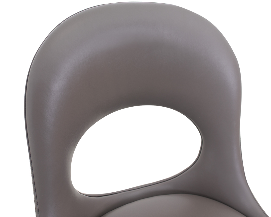 锐意·弧形镂空背软包餐椅