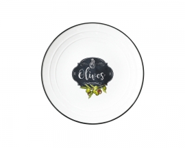 罗马厨房·陶瓷餐盘橄榄图案